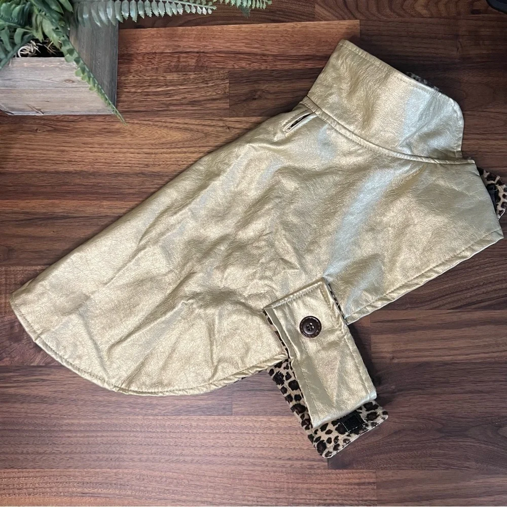 Leopard Print Dog Coat